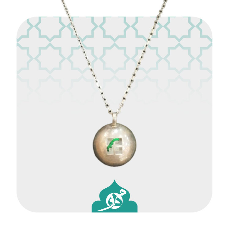 گردنبند نقره طرح پنجره فولاد