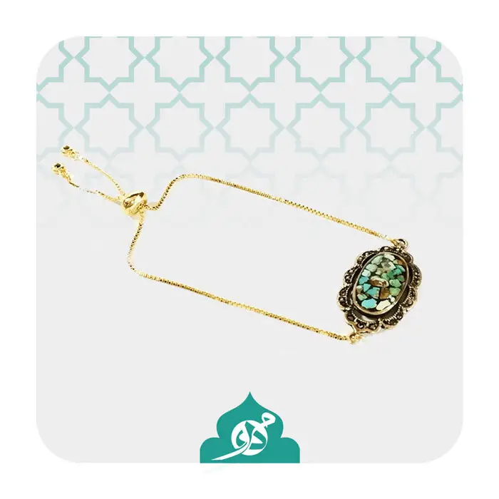 زیبایی خیره‌کننده دستبند فیروزه طلا روس؛ بی‌نظیر و شیک برای هر مناسبت و استایل.