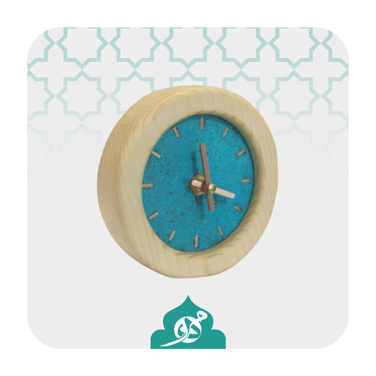 ساعت رومیزی چوبی 