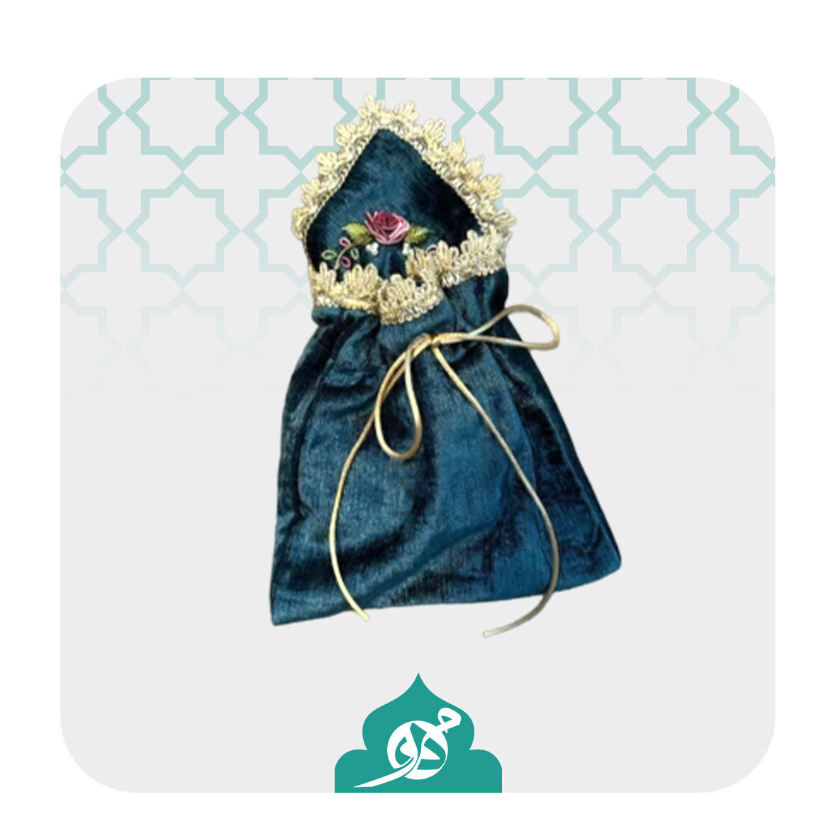  کیسه مهر و تسبیح روبان‌دوزی کیسه مهر تسبیح, کیسه روبان‌دوزی, کیف مهر و تسبیح هدیه 
