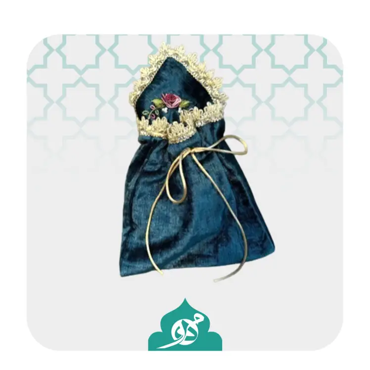 کیسه مهر و تسبیح روبان‌دوزی کیسه مهر تسبیح, کیسه روبان‌دوزی, کیف مهر و تسبیح هدیه