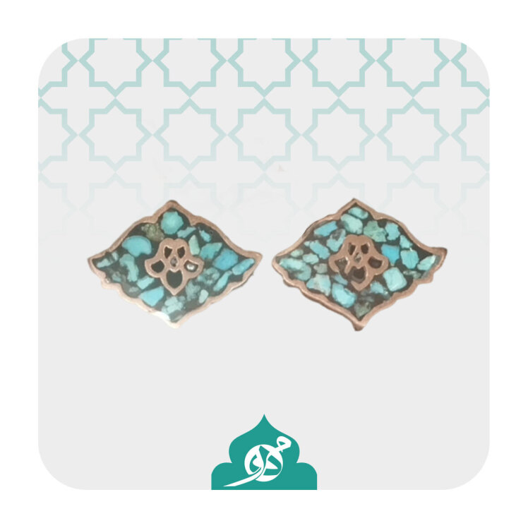 گوشواره میخی فیروزه کوب